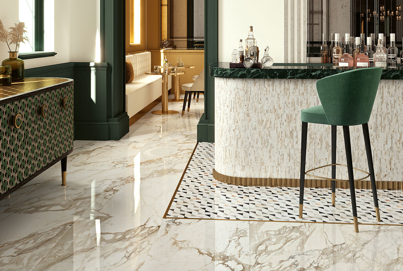 VALLELUNGA / LUCE GREY LUSSO / LUCE GREY DECORO TRILUSSO / LUCE GREY MOSAIC JAP SATIN